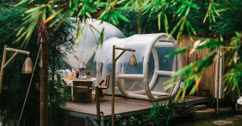 Retreat - Cozy bubble tent in rainforest camp